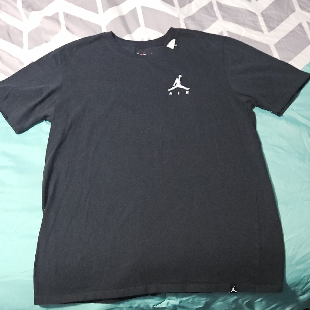 Jordan Black Short-Sleeve Jumpman Logo Tee